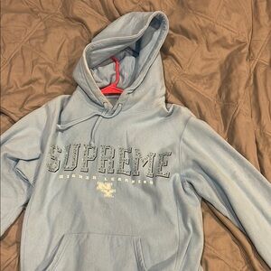 Supreme Sky Blue Hoodie with Logo